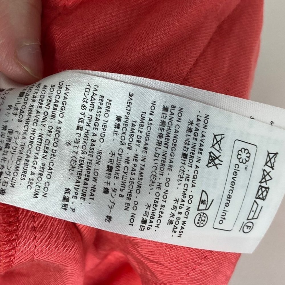 Stella McCartney‎ Tamara Trousers Coral Red Womens Size 38 or US Size 4 Pants - Picture 12 of 15